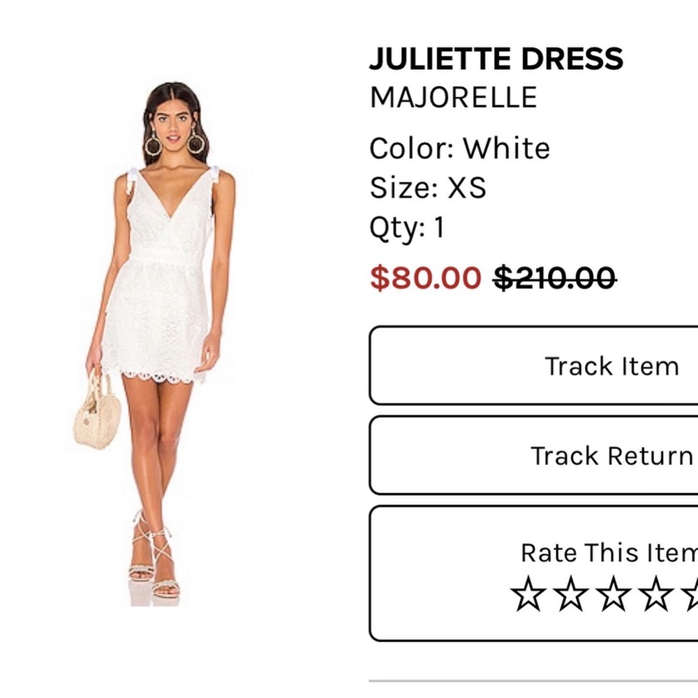 Majorelle White Mini Dress